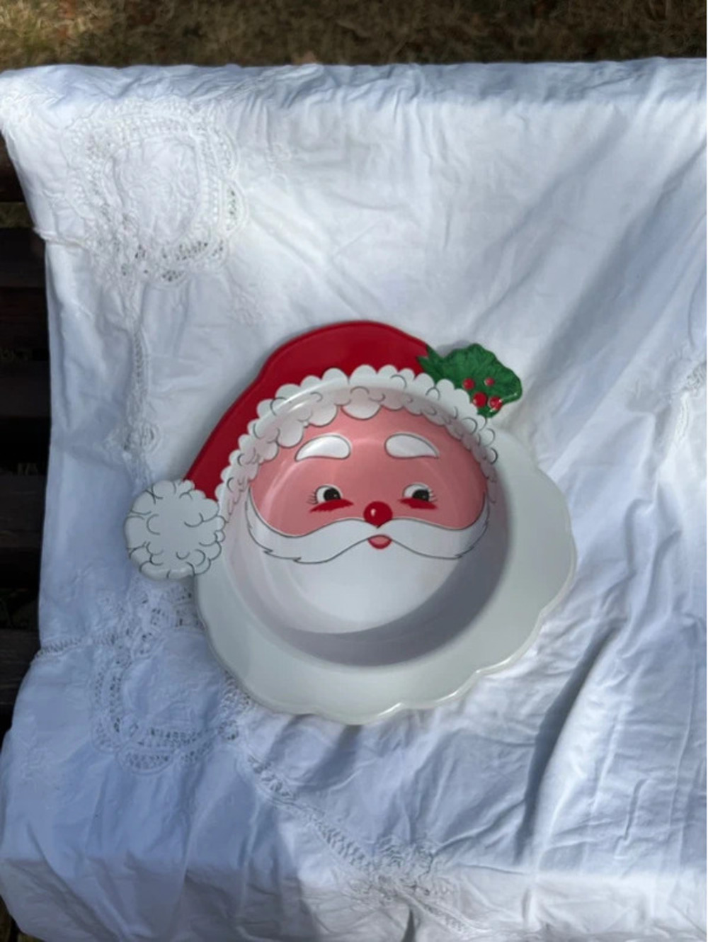 Vintage Ullman Santa Claus Serving Tray